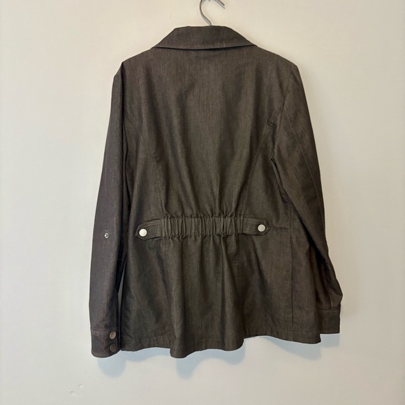 Tribal Women’s Lightweight Zip Jacket Size 10 Ruffle Detail - Picture 5 of 9